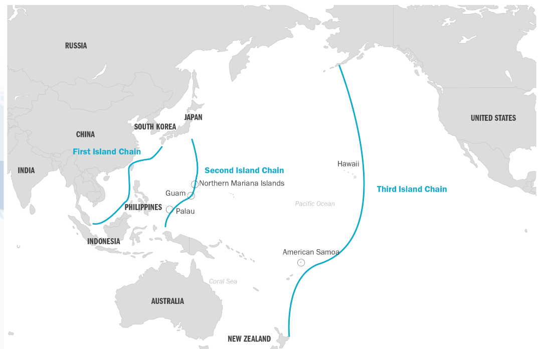 列島線の地図